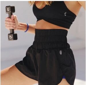 Free People The Way Home Black Athletic Women's Shorts